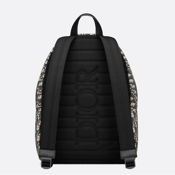 DIOR - Rider Backpack Beige and Black Oblique Jacquard - Picture 2 of 2